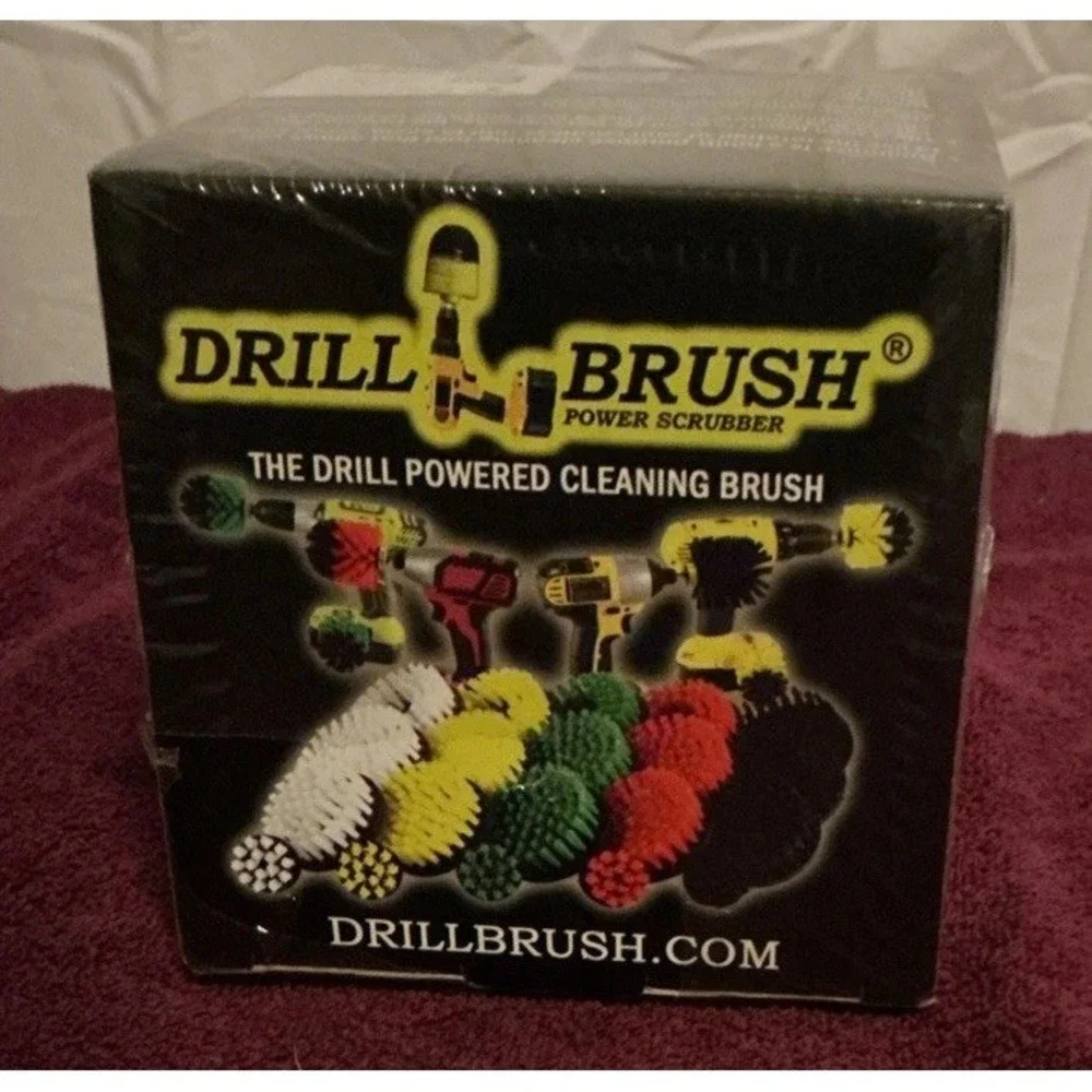 Drillbrush‎ Grout Cleaner Brush Kit - Drill Brush Attachment Set, Sealed Box